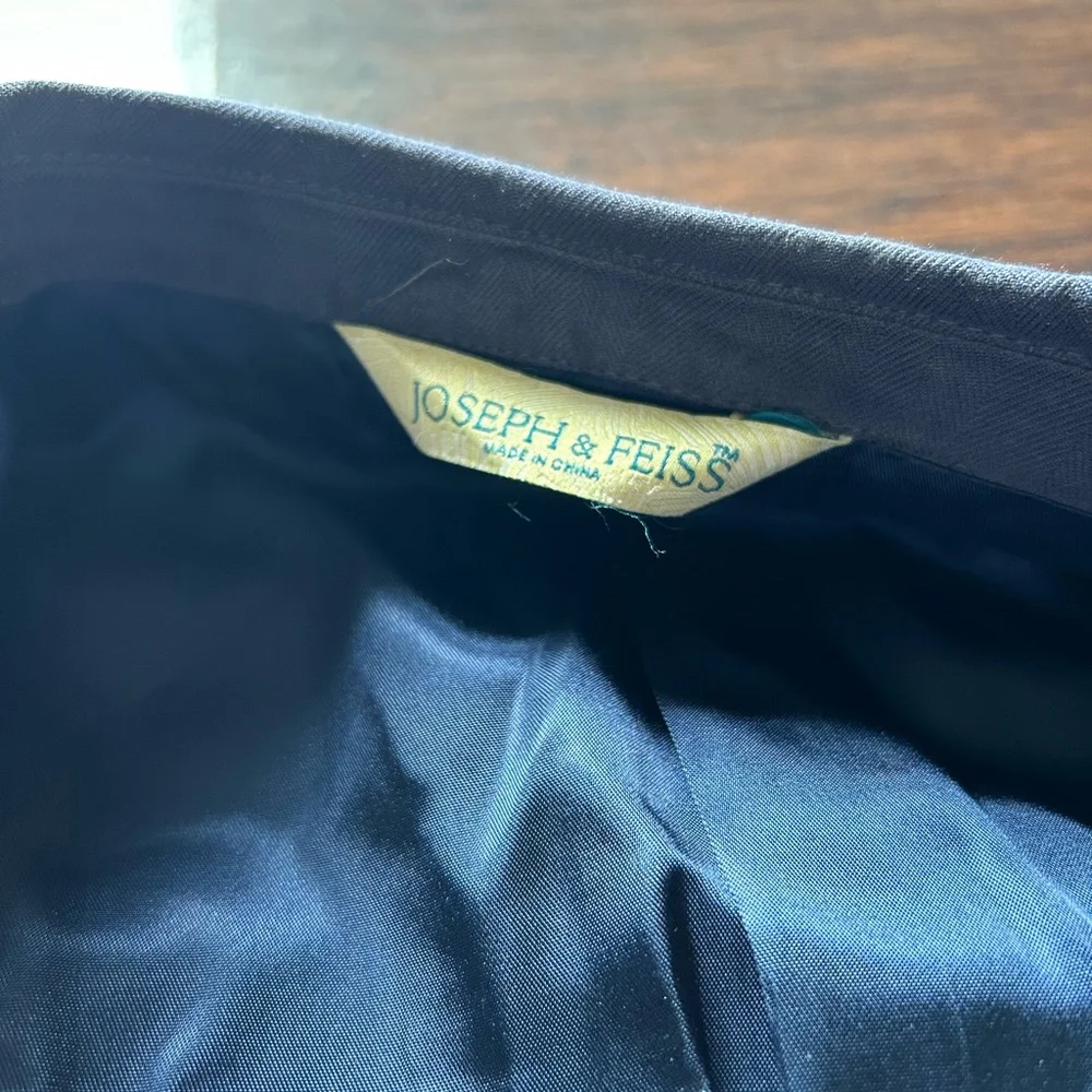 [Joseph & Feiss] Blue Silk Suit Jacket
